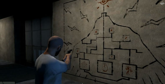 карта на стене